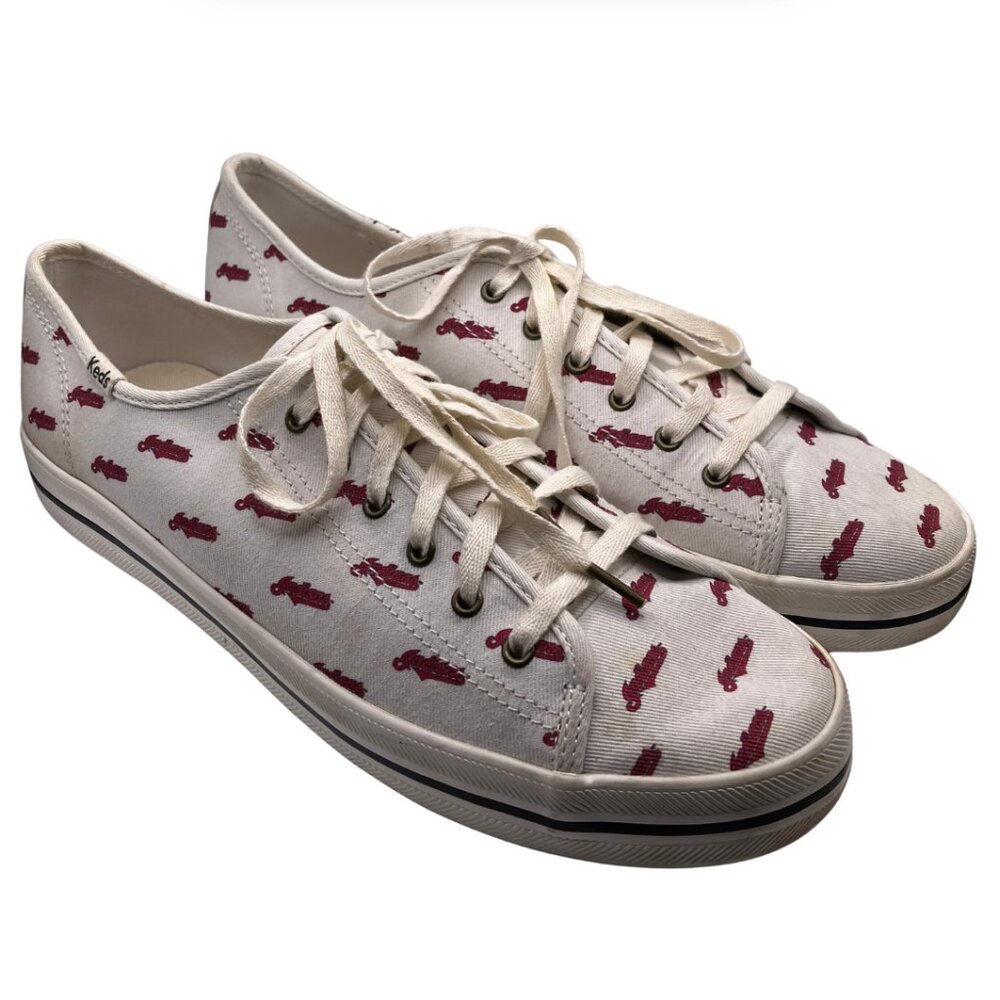Keds Women’s MLB Cleveland Indians Lace-Up Sneakers WF61028 Size 10